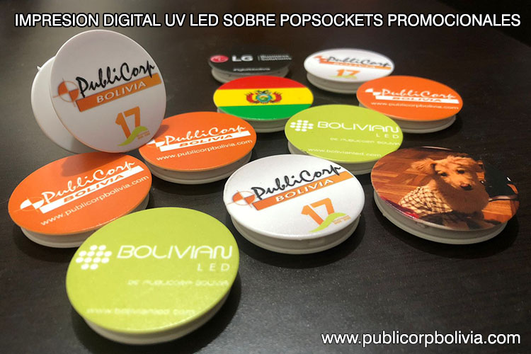 Impresion en pop sockets para celular promocionales