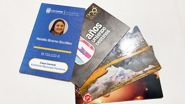 Impresion industrial de trajetas PVC, credenciales, tarjetas con NFC