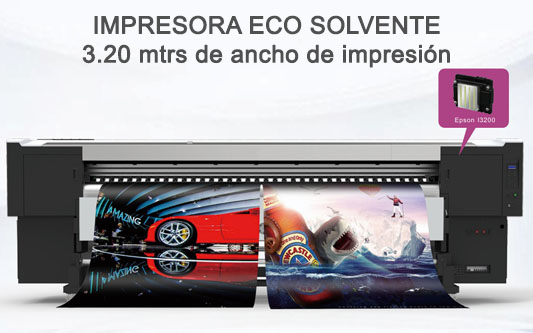 Impresora eco solvente de 320 cm